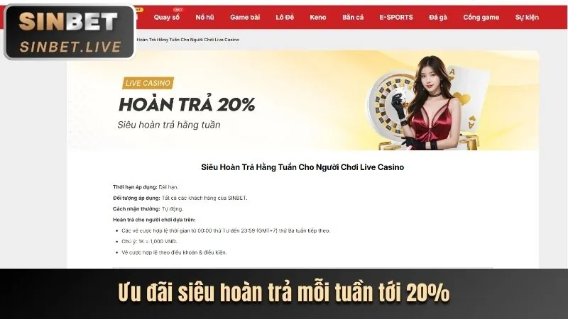 Sự kiện bắn cá hàng tuần